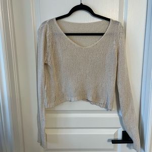Brandy Melville Long sleeve Cropped Knit